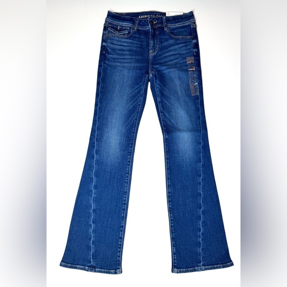 American Eagle Women’s Kick Boot Low Rise  Jeans Size- 8 Regular - Picture 11 of 11